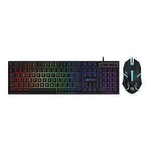 Kit Teclado + Mouse USB Gamer Hoopson Preto com Led - TPC-096KP - TPC-096KP