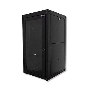Rack para Servidor Piso 24U 870mm 19POL Preto Porta Acrílico GForce - Desmontado - 24x870 - 24X870