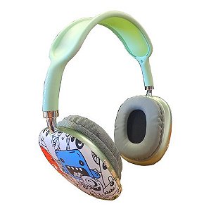 Fone de Ouvido Headset Bluetooth 5.3 com Microfone Verde Monsters X-CELL - XC-BTH-52 - XC-BTH-52-G