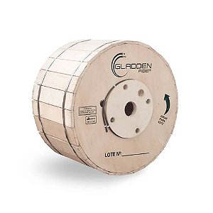 Cabo de Fibra Óptica Asu80 12FO Preto Rolo 3KM 6,5mm Gladden - 68000278 - 68000278