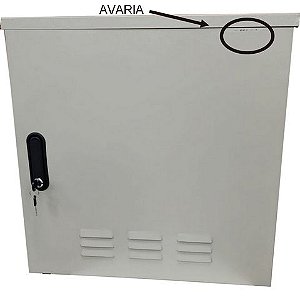 Rack Outdoor Aço 12U 12x500mm Bege Fibra Metal - RO12500 - AVARIADO - RO12500