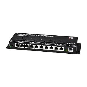 Patch Panel Gerenciável Volt 5 Portas 10/100/1000 com PoE até 48 Volts - 12.02.021 - 12.02.021