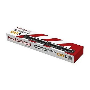 Patch Panel 24 Portas 19 Polegadas Cat.6 Megatron - 917 - 917