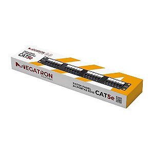 Patch Panel 24 Portas 19 Polegadas Cat.5E Megatron - 916 - 916