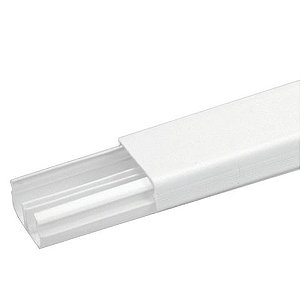 Canaleta Fechada Enerbras Barra 2 Metros 20x10mm Branco com Divisória - 361/2-E Vendido Unitário - 361/2 - EF