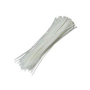 Abraçadeira Plástica Enerbras 4,5 x 300mm Branco A45-E300 - Pacote com 100 Unidades - A45-E300 BCO