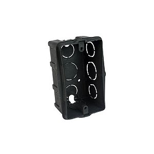 Caixa de Embutir 4X2 PVC Preto Multitoc - MUCX1042 - MUCX1042