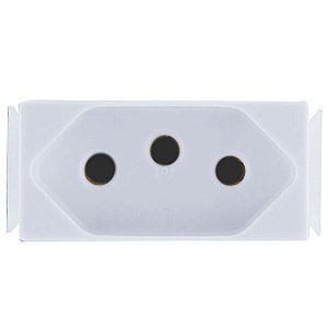 Tomada Modulo 2 Pinos + Terra 20A Aria Branco Tramontina - 57217/032 - 57217/032