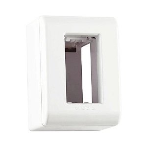 Caixa Sobrepor Padrão + Tampa para 1 Modulo Tramontina LizFlex - 57303/001 - 57303/001