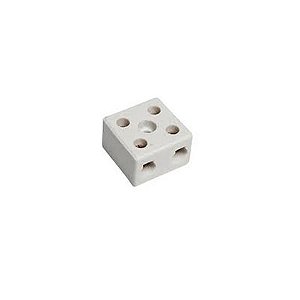 Barra com 1 Borne 2 Vias em Porcelana Brasfort 10mm - 8609 - Vendido Unitário - 8609