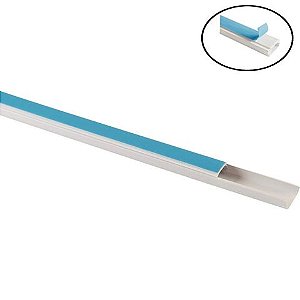 Canaleta Fechada Tramontina Barra 2 Metros 20x10mm Branco sem Divisória com Fita Dupla Face - 57300/114 - Unitário - 57300/114 - /112