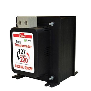 Auto Transformador Ipec 8000 VA Bivol Ligação por Bornes - MT8000-B - MT8000-B