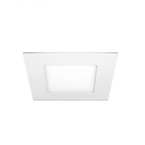 Luminária Plafon 6W LED 2700K Quadrado 120x120x20mm de Embutir Bivolt Elgin - 48D6WEQBM000 - 48D6WEQBM000