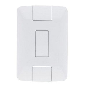 Interruptor 1 Simples 6A Tramontina Aria 57241/001 com Espelho 4x2 Branco - 133297 - 57241/001