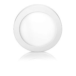 Luminária Plafon 12W LED 2700k Branca Morna Redondo 172x25mm de Sobrepor Bivolts Elgin - 48D12WSRBMHB - 48D12WSRBMHB