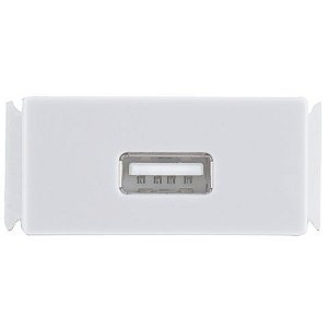 Tomada 1 USB 1.5A Bivolt Módulo Aria Branco Tramontina- 57217/041 - 57217/041