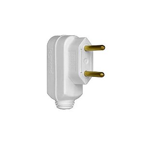 Plug Macho Legrand I Pial 2 Pinos Redondo 10 Amperes Branco - 615900 - Unitário - 615900