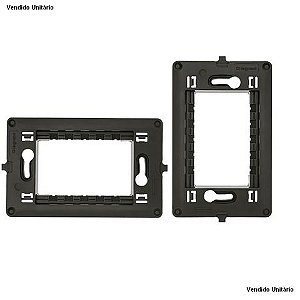 Suporte 4x2 Preto Pial Plus+ I Legrand 612122NT - Unitário - 612122NT