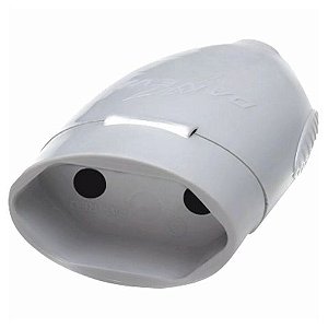 Plug Fêmea Daneva 2 Pinos Redondo 20 Amperes Cinza - DN1611 - Unitário - DN1611