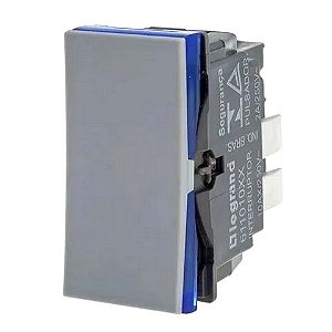 Interruptor 1 Simples Módulo 10A Pial Plus+ I Legrand Cinza - 611010CZ - 611010CZ