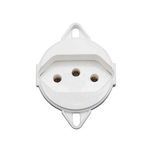 Tomada Modulo 2 Pinos + Terra 20A Branco Tramontina - 57111/096 - 57111/096