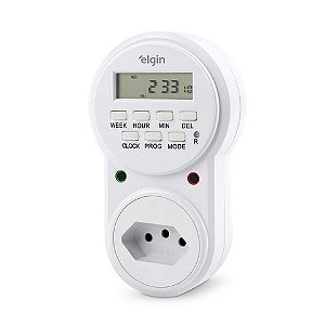 Programador de Tempo Digital Bivolt 20 Programações - Elgin - 46RTIMERDG00 - 46RTIMERDG00