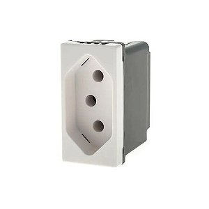 Tomada Módulo 2 Pinos + Terra 10A Pial Plus+ I Legrand Branco - 615038BC - 615038BC