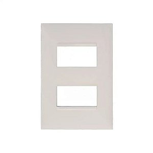 Espelho 4x2 para 2 Módulo Horizontal Pial Plus+ I Legrand Branco - 618506BC - sem Suporte - 618506BC