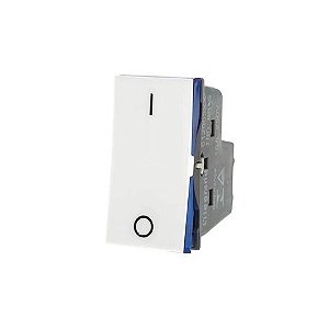 Interruptor 1 Bipolar Módulo 10A Pial Plus+ I Legrand Branco - 612005BC - 612005BC