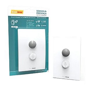 Sensor Presença Parede com Interruptor Biv Enerbras - 1503-E - 1503-E