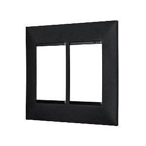 Espelho 4x4 para 6 Módulos Pial Plus+ I Legrand Preto - 618516PT - sem Suporte - 618516PT
