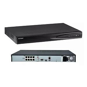 NVR Hikvision 8 Canais IP - DS-7608NI-Q1/8P - 8 Portas PoE - DS-7608NI-Q1/8P