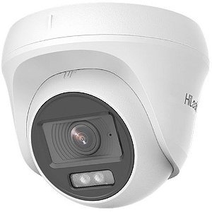Câmera CFTV 4 em 1 THC-T127-LPS Dome Full HD 1080P ColorVu 20m 2,8 mm Microfone embutido Hilook by Hikvision - THC-T127-LPS