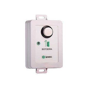 Botoeira de Saída Sobrepor Simples Sem Fio 433Mhz Ipec - BOT-01/RF - BOT-01/RF