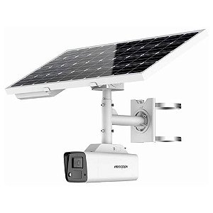 Câmera CFTV IP PoE DS-2XS6A87G1-L/C32S80 Bullet 8.0MP UltraHD 4k IR 30m Lente 2,8 Kit Placa Solar e Suporte Hikvision - DS-2XS6A87G1-L/C32S80