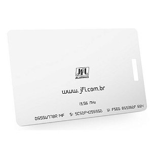 Cartão de Proximidade Controle de Acesso 13,56 KHZ JFL RFID/CARTAO RDFI - CARTAO RFID