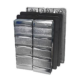 Suporte Universal para Fechadura Eletromagnética Cromado AGL - 1301009 - sem Puxador - 1301009