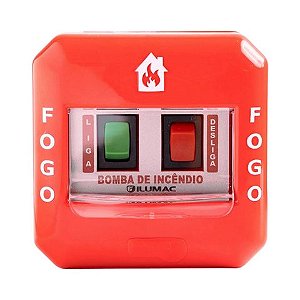 Acionador Manual de Bomba de Incêndio Bivolt AMQ-B - Ilumac - AMF-C