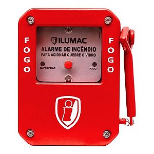 Acionador Manual Endereçável à Prova de Tempo IP66 AMPW-E - Ilumac - AMQ-B