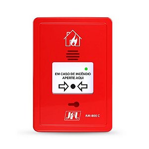 Acionador Manual Rearmável 24v Convencional JFL - AM-800C - AM-800C