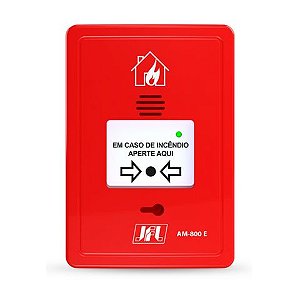 Acionador Manual Rearmável 24v Endereçavel JFL - AM-800E - AM-800E