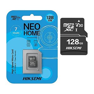 Cartão de Memória Hiksemi 128 GB Micro SDXC Classe 10 - HS-TF-D1(STD)/128G/NEO - HS-TF-D1(STD)/128G/NEO