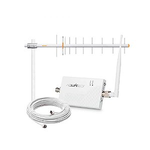Repetidor de Sinal de Celular Kit Antena de 900 MHz 60 DB + Cabo de 15 Metros Aquário - RP-960 - RP-960