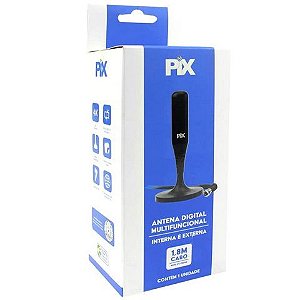 Antena para TV Digital Externa/Interna HDTV/UHF Pix 008-9506 - 008-9506
