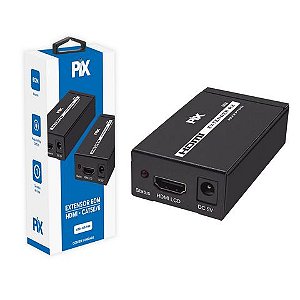 Extensor HDMI Ethernet 60 Metros CAT.5E/CAT.6 PIX - 075-7160 - 075-7160