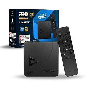 Smart TV Box Proeletronic Quad-Core com Wi-Fi, Android 10 4K Ram 2GB Rom 16GB - PROSB-3000/16GB - PROSB-3000/16GB