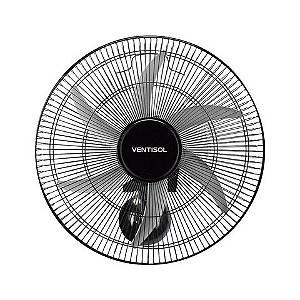 Ventilador de Parede Ventisol 50CM Bivolt 200 Watts 6 Pás Preto - 5319 - 5319
