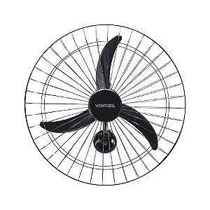 Ventilador de Parede Ventisol 60CM 127 Volts 147 Watts 3 Pás Preto - 490 - 490