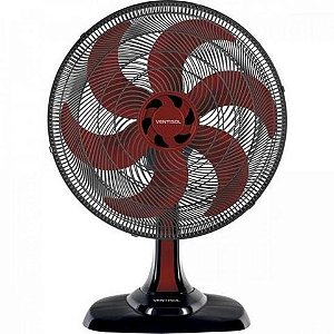 Ventilador de Mesa Ventisol 50CM 127 Volts 135 Watts 6 Pás Preto/Vermelho - 10030 - 10030