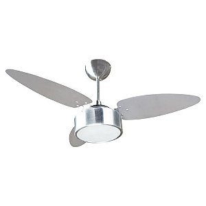 Ventilador de Teto Ventisol Fharo Inverter 105CM BIV 130 Watts 3 Pás Alumínio e Tabaco Dupla Face com Lustre - 15956 - 15956